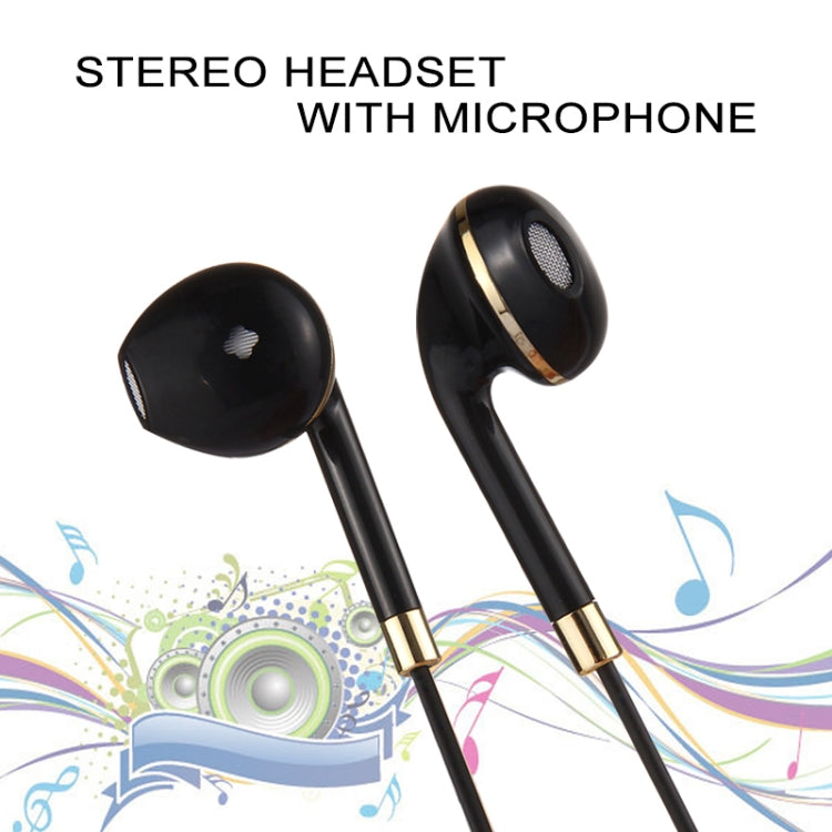 Black Wire Body 3.5mm In-Ear Earphone with Line Control & Mic for...