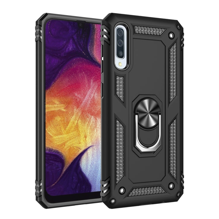 Armor Shockproof TPU + PC Protective Case for Galaxy A50, with 360 Degree Rotation Holder, For Galaxy A50 For Galaxy A50 Black