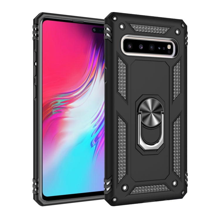 Armor Shockproof TPU + PC Protective Case for Galaxy S10 5G, with 360 Degree Rotation Holder, For Galaxy S10 5G For Galaxy S10 5G Black