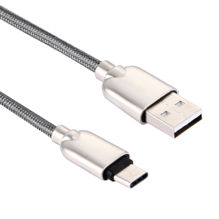 1M Woven Style Metal Head 108 Copper Cores USB-C / Type-C to USB Data Sync Charging Cable – Fast Charging, Aluminum Alloy, Data Transmission