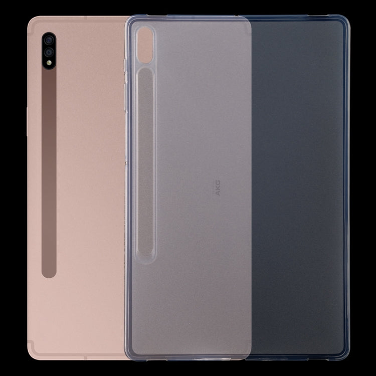 For Samsung Galaxy Tab S7 Plus 0.75mm Shockproof Outside Glossy Inside Frosted TPU Protective Case, For Samsung Galaxy Tab S7 Plus For Samsung Galaxy Tab S7 Plus