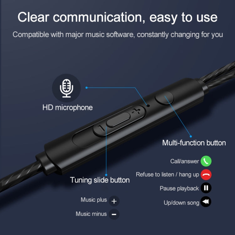 USB-C / Type-C Interface In Ear Wired Mega Bass Earphone with Mic – Durable Build, Easy to Use