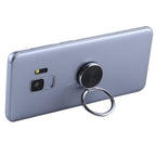 Universal CD Pattern Metal Mobile Phone Ring Holder Black