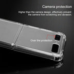 For Samsung Galaxy Z Flip TPU+PC Transparent Four-corner Shockproof Explosion-proof Protective Case