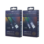 RC-152M 1m 2.4A USB to Micro USB Colorful Breathing Data Cable, Micro USB – Aluminum Alloy
