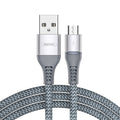RC-152M 1m 2.4A USB to Micro USB Colorful Breathing Data Cable, Micro USB – Aluminum Alloy