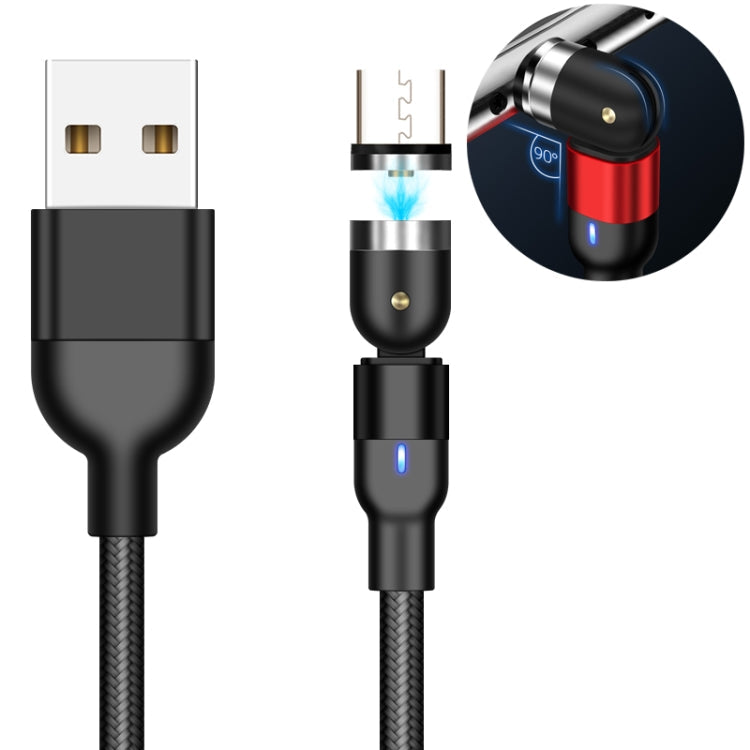 2m 2A Output USB to Micro USB Nylon Braided Rotate Magnetic Charging Cable, 2m Micro USB – Wear-resistant, Magnetic, TPU