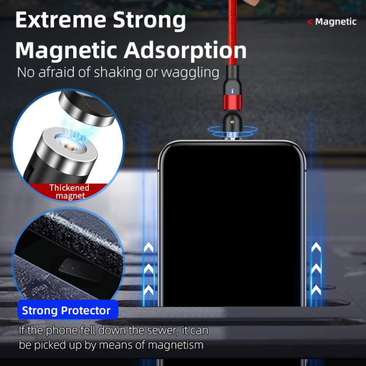 2m 2A Output USB to Micro USB Nylon Braided Rotate Magnetic Charging Cable, 2m Micro USB – Wear-resistant, Magnetic, TPU