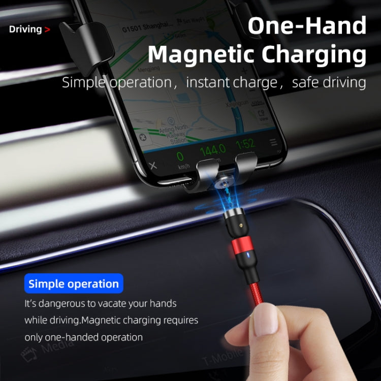 2m 2A Output USB to Micro USB Nylon Braided Rotate Magnetic Charging Cable, 2m Micro USB – Wear-resistant, Magnetic, TPU