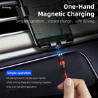 2m 2A Output USB to Micro USB Nylon Braided Rotate Magnetic Charging Cable, 2m Micro USB – Wear-resistant, Magnetic, TPU