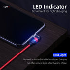 2m 2A Output USB to Micro USB Nylon Braided Rotate Magnetic Charging Cable, 2m Micro USB – Wear-resistant, Magnetic, TPU