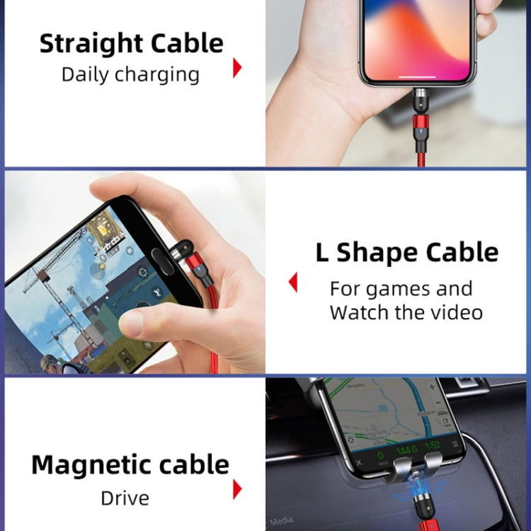 2m 2A Output USB to Micro USB Nylon Braided Rotate Magnetic Charging Cable, 2m Micro USB – Wear-resistant, Magnetic, TPU