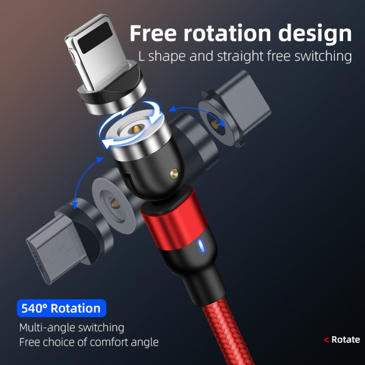 2m 2A Output USB to Micro USB Nylon Braided Rotate Magnetic Charging Cable, 2m Micro USB – Wear-resistant, Magnetic, TPU