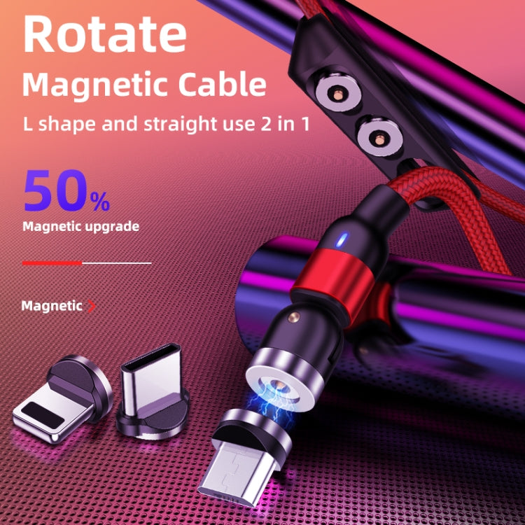 2m 2A Output USB to Micro USB Nylon Braided Rotate Magnetic Charging Cable, 2m Micro USB – Wear-resistant, Magnetic, TPU