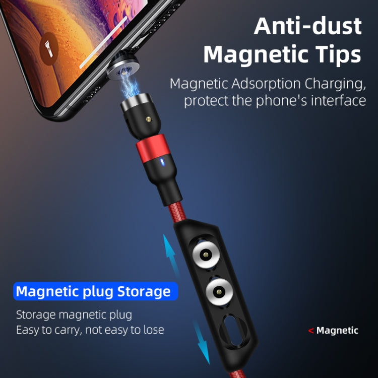 2m 2A Output USB to Micro USB Nylon Braided Rotate Magnetic Charging Cable, 2m Micro USB – Wear-resistant, Magnetic, TPU