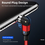 2m 2A Output USB to Micro USB Nylon Braided Rotate Magnetic Charging Cable, 2m Micro USB – Wear-resistant, Magnetic, TPU