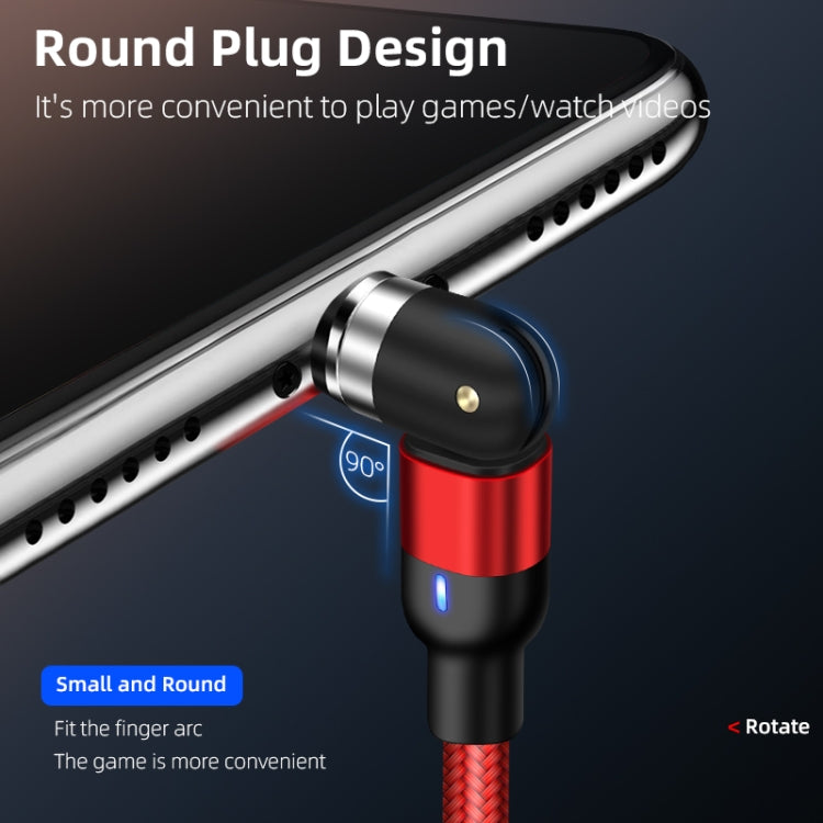 2m 2A Output USB to Micro USB Nylon Braided Rotate Magnetic Charging Cable, 2m Micro USB – Wear-resistant, Magnetic, TPU