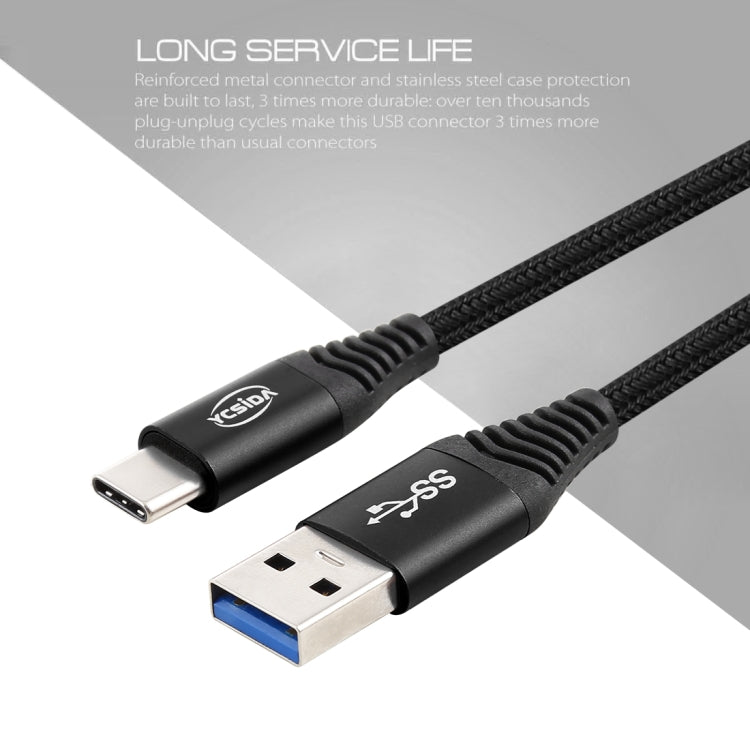 1.2m Nylon Braided Cord USB to Type-C Data Sync Charge Cable with 110 Copper Wires, Support Fast Charging – Fast Charging