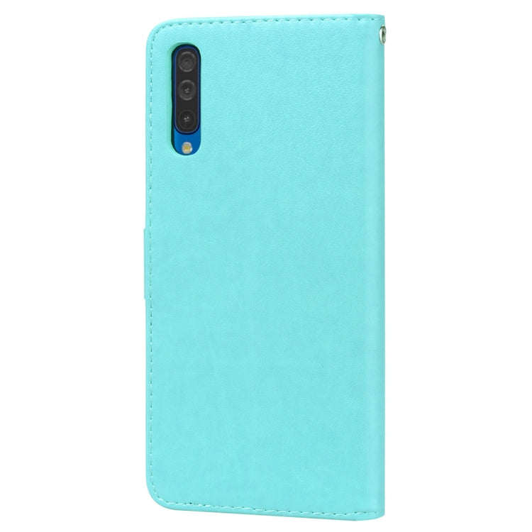 Rose Embossed Horizontal Flip PU Leather Case for Galaxy A50, with Holder & Card Slots & Wallet – Card Slot, Flip, Leather, For Samsung Galaxy A50