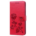 Rose Embossed Horizontal Flip PU Leather Case for Galaxy A50, with Holder & Card Slots & Wallet, For Samsung Galaxy A50