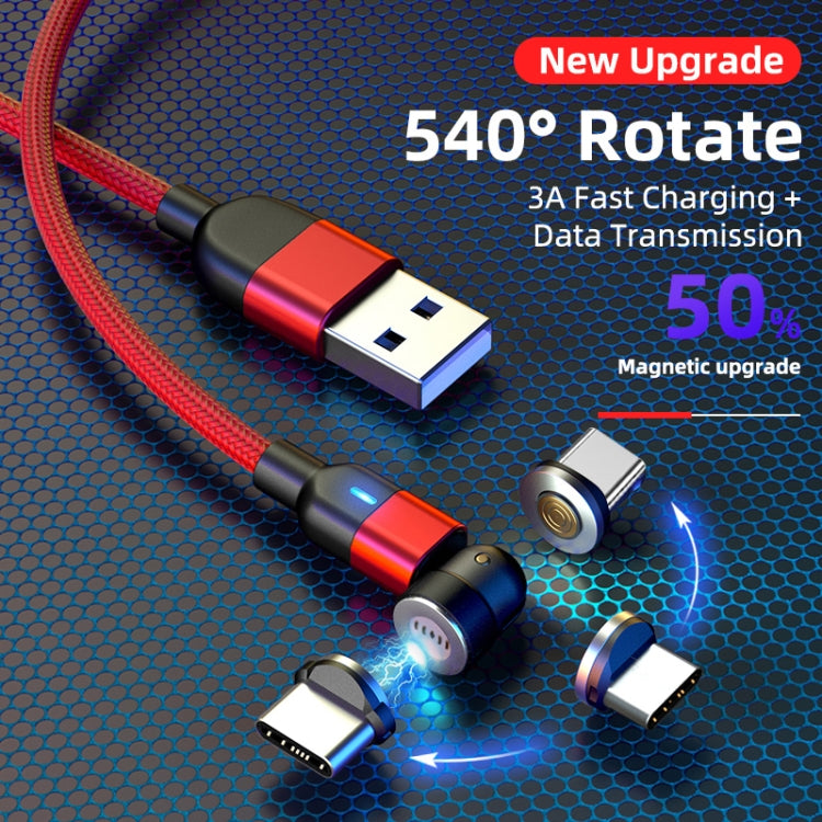 2m 3A Output USB to USB-C / Type-C 540 Degree Rotating Magnetic Data Sync Charging Cable, 2m Type-C – Wear-resistant, Magnetic, Fast Charging