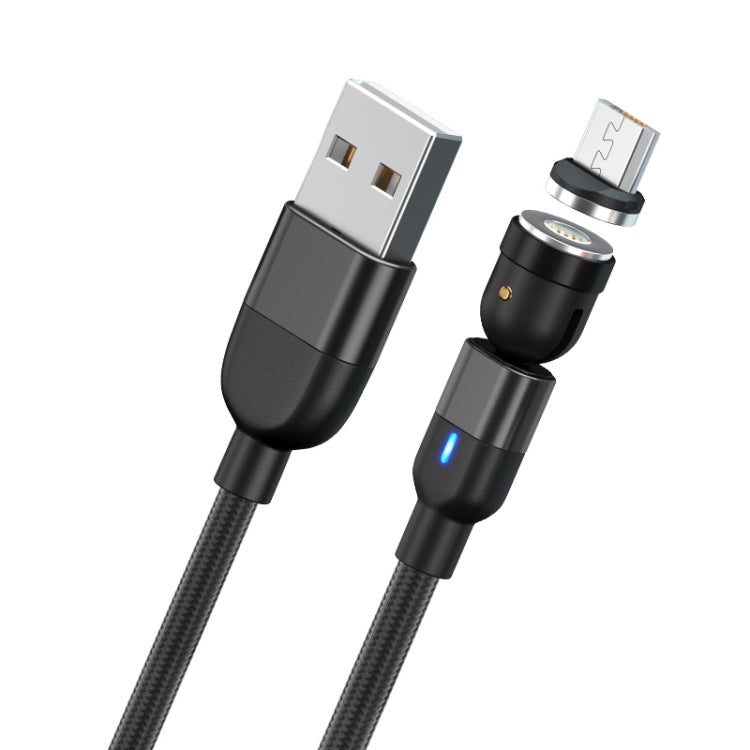 1m 3A Output USB to Micro USB 540 Degree Rotating Magnetic Data Sync Charging Cable, 1m Micro USB – Wear-resistant, Magnetic, Fast Charging