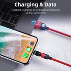 1m 3A Output USB to Micro USB 540 Degree Rotating Magnetic Data Sync Charging Cable, 1m Micro USB – Wear-resistant, Magnetic, Fast Charging