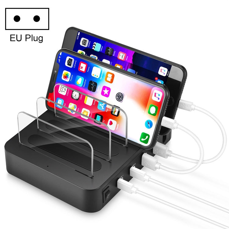 45W PD USB-C / Type-C + 18W PD USB-C / Type-C + 18W QC 3.0 USB + USB Ports Smart Charger with Detachable Bezel, EU Plug, 016PD EU Plug 016PD EU Plug
