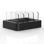 45W PD USB-C / Type-C + 18W PD USB-C / Type-C + 18W QC 3.0 USB + USB Ports Smart Charger with Detachable Bezel, EU Plug, 016PD EU Plug