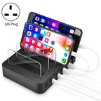 45W PD USB-C / Type-C + 18W PD USB-C / Type-C + 18W QC 3.0 USB + USB Ports Smart Charger with Detachable Bezel, UK Plug, 016PD UK Plug 016PD UK Plug