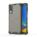 Shockproof Honeycomb PC + TPU Case for Galaxy A7 (2018), For Galaxy A7 (2018) For Galaxy A7 (2018) Black