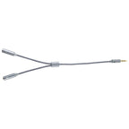 HY191 2 in 1 3.5mm Male to Microphone + Audio Female Braided Audio Cable, Length: 26cm, HY191 – Durable Build, Easy to Use