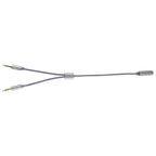 YH192 2 in 1 3.5mm Female to Microphone + Audio Male Braided Audio Cable, Length: 22cm, YH192 – Durable Build, Easy to Use