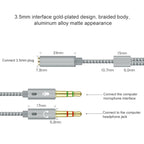 YH192 2 in 1 3.5mm Female to Microphone + Audio Male Braided Audio Cable, Length: 22cm, YH192 – Durable Build, Easy to Use