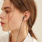 USAMS US-SJ482 EP-43 Wired In Ear USB-C / Type-C Interface Metal Digital HiFi Noise Reduction Earphones with Mic & Digital Chip, Length: 1.2m – Durable Build, Easy to Use