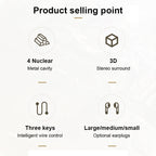 USAMS US-SJ482 EP-43 Wired In Ear USB-C / Type-C Interface Metal Digital HiFi Noise Reduction Earphones with Mic & Digital Chip, Length: 1.2m – Durable Build, Easy to Use