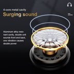 USAMS US-SJ482 EP-43 Wired In Ear USB-C / Type-C Interface Metal Digital HiFi Noise Reduction Earphones with Mic & Digital Chip, Length: 1.2m – Durable Build, Easy to Use