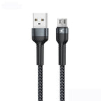 RC-124m 1m 2.4A USB to Micro USB Aluminum Alloy Braid Fast Charging Data Cable, Micro USB – Fast Charging, Aluminum Alloy