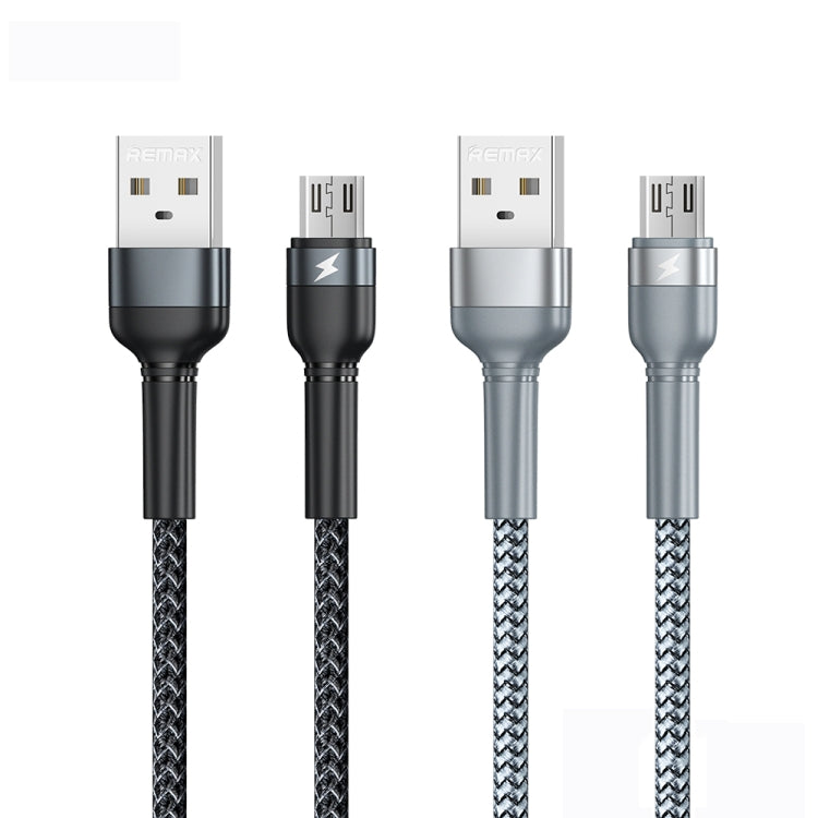 RC-124m 1m 2.4A USB to Micro USB Aluminum Alloy Braid Fast Charging Data Cable, Micro USB – Fast Charging, Aluminum Alloy