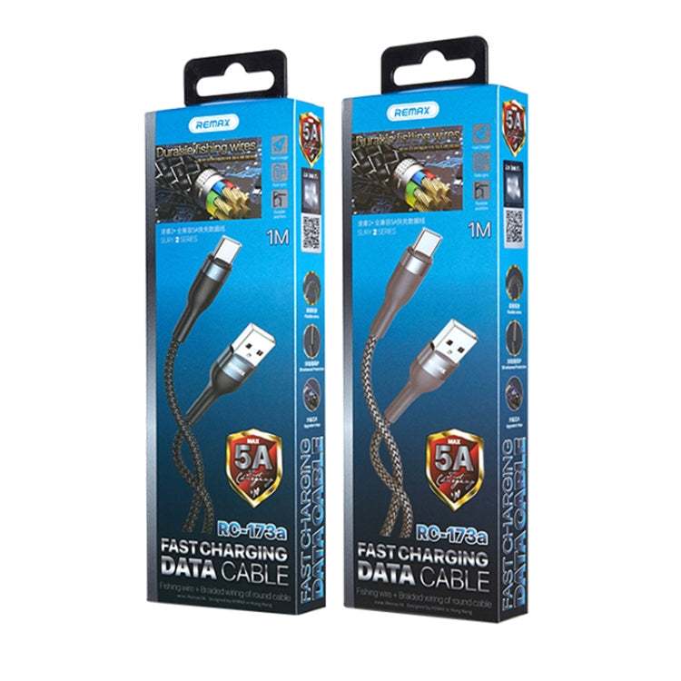 RC-173a 5A USB to USB-C / Type-C Sury 2 Fully Compatible Fast Charging Data Cable, Cable Length: 1m, RC-173a – Fast Charging