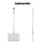 3 in 1 USB-C + 3.5mm + 3.5mm to USB-C Digital Charge Audio Adapter – Durable Build, Easy to Use