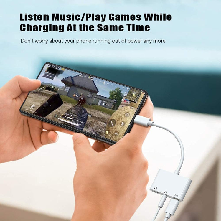 3 in 1 USB-C + 3.5mm + 3.5mm to USB-C Digital Charge Audio Adapter – Durable Build, Easy to Use