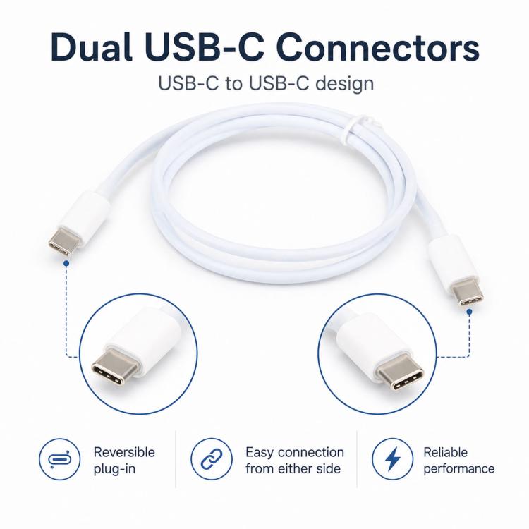 100W iPhone 16/15/17 Pro Max/iPad Type-C Male to Type-C Male Fast Charging Data Cable , also compatible with Xiaomi , Google , Honor and other devices, Length: 1m – Fast Charging