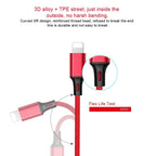 For iPhone / Apple Watch 3 In 1 8 Pin + Type-C / USB-C + Magnetic Charging Base Multi-function Charging Cable, Length: 1m, 3 In 1