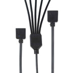 3 Pin 5V 1 to 5 Motherboard AURA RGB PC Cooling Extension Cable for Asus, 1 to 5 – Durable Build, Easy to Use
