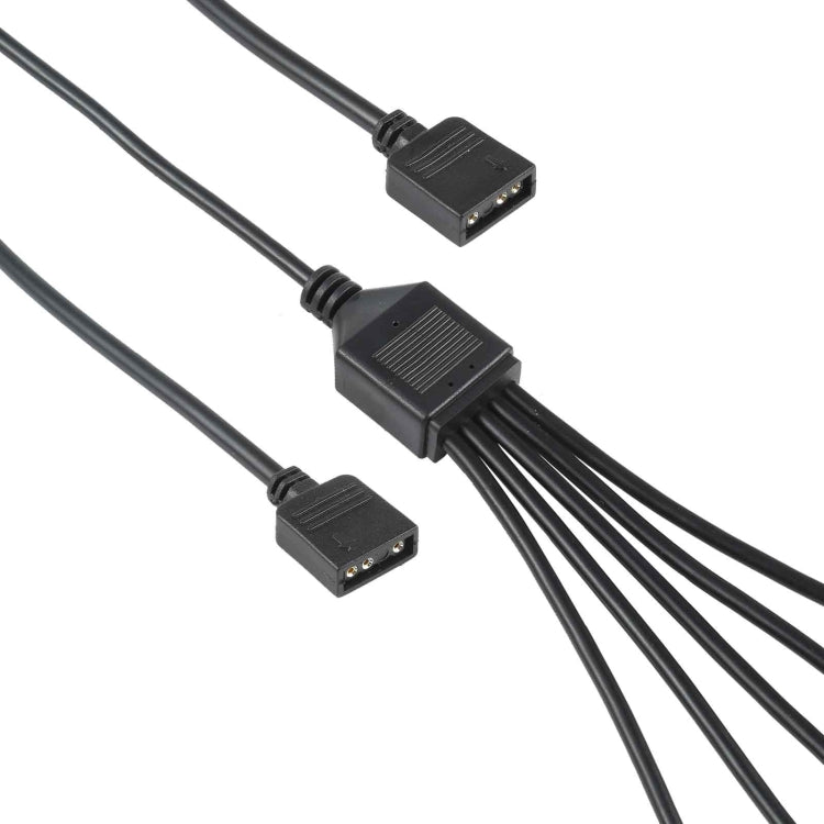 3 Pin 5V 1 to 5 Motherboard AURA RGB PC Cooling Extension Cable for Asus, 1 to 5 – Durable Build, Easy to Use