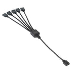 3 Pin 5V 1 to 5 Motherboard AURA RGB PC Cooling Extension Cable for Asus, 1 to 5 – Durable Build, Easy to Use