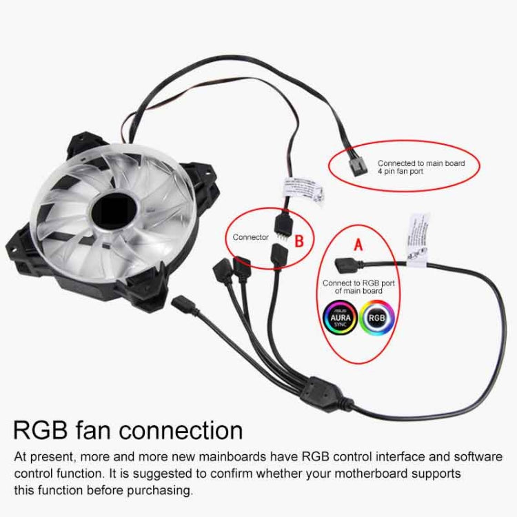 3 Pin 5V 1 to 5 Motherboard AURA RGB PC Cooling Extension Cable for Asus, 1 to 5 – Durable Build, Easy to Use