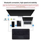 HB119B 10 inch Universal Tablet Wireless Bluetooth Keyboard with Touch Panel, HB119B – Bluetooth