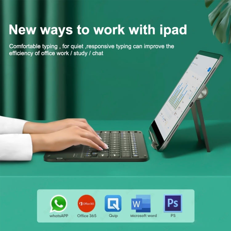 HB119B 10 inch Universal Tablet Wireless Bluetooth Keyboard with Touch Panel, HB119B – Bluetooth